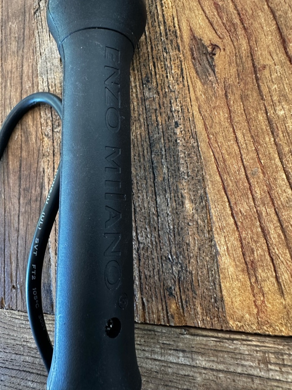 Enzo Milano Black Hair Styling Tool Handle - Picture 2 of 4